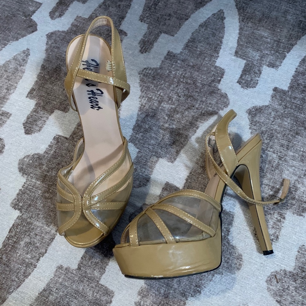 Nude/Clear Heels